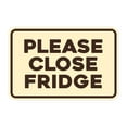 thumbnail image 1 of Signs ByLITA Classic Framed Please Close Fridge Door or Wall Sign | Eco-Friendly Home Sign (Ivory/Dark Brown) - Medium, 1 of 9