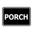 thumbnail image 1 of Signs ByLITA Classic Framed Porch Sign (Black) - Medium, 1 of 6