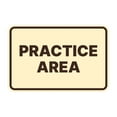 thumbnail image 1 of Signs ByLITA Classic Framed Practice Area Door or Wall Sign Durable ABS Plastic | Laser Engraved | Easy Installation | Elegant Design Sign (Ivory/Dark Brown) - Medium, 1 of 7