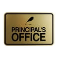 thumbnail image 1 of Signs ByLITA Classic Framed Principal's Office Sign (Brushed Gold) - Small, 1 of 6