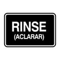 thumbnail image 1 of Signs ByLITA Classic Framed Rinse (Aclarar) Sign (Black) - Medium, 1 of 6