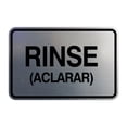 thumbnail image 1 of Signs ByLITA Classic Framed Rinse (Aclarar) Sign (Brushed Silver) - Large, 1 of 6
