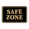 thumbnail image 1 of Signs ByLITA Classic Framed, Safe Zone Sign (Black Gold) - Large, 1 of 6