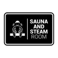 thumbnail image 1 of Signs ByLITA Classic Framed Sauna and Steam Room Sign (Black) - Small, 1 of 7