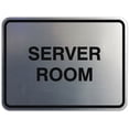 thumbnail image 1 of Signs ByLITA Classic Framed Server Room Sign | Durable Material | Office Sign (Brushed Silver) - Medium, 1 of 3