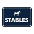 thumbnail image 1 of Signs ByLITA Classic Framed Stables Sign (Navy Blue / White) - Small, 1 of 6