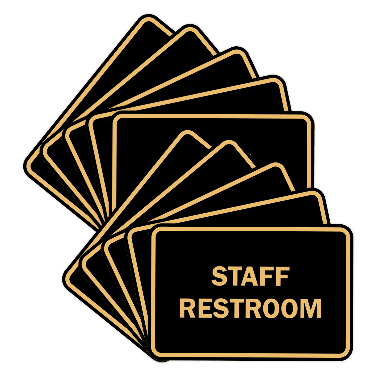 Every Staff Rocks Sign Signs ByLITA Classic Framed Staff Restroom Sign (Black Gold) - Large ...