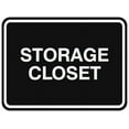 thumbnail image 1 of Signs ByLITA Classic Framed Storage Closet Sign | Durable Material | Office Sign (Black) - Medium, 1 of 3