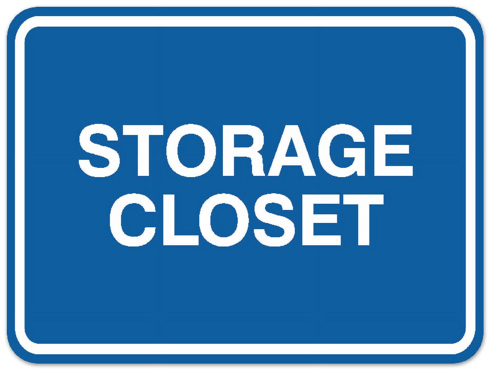 Closet Sign System Signs ByLITA Classic Framed Storage Closet Sign | Durable Material ...