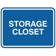 thumbnail image 1 of Signs ByLITA Classic Framed Storage Closet Sign | Durable Material | Office Sign (Blue) - Small, 1 of 3