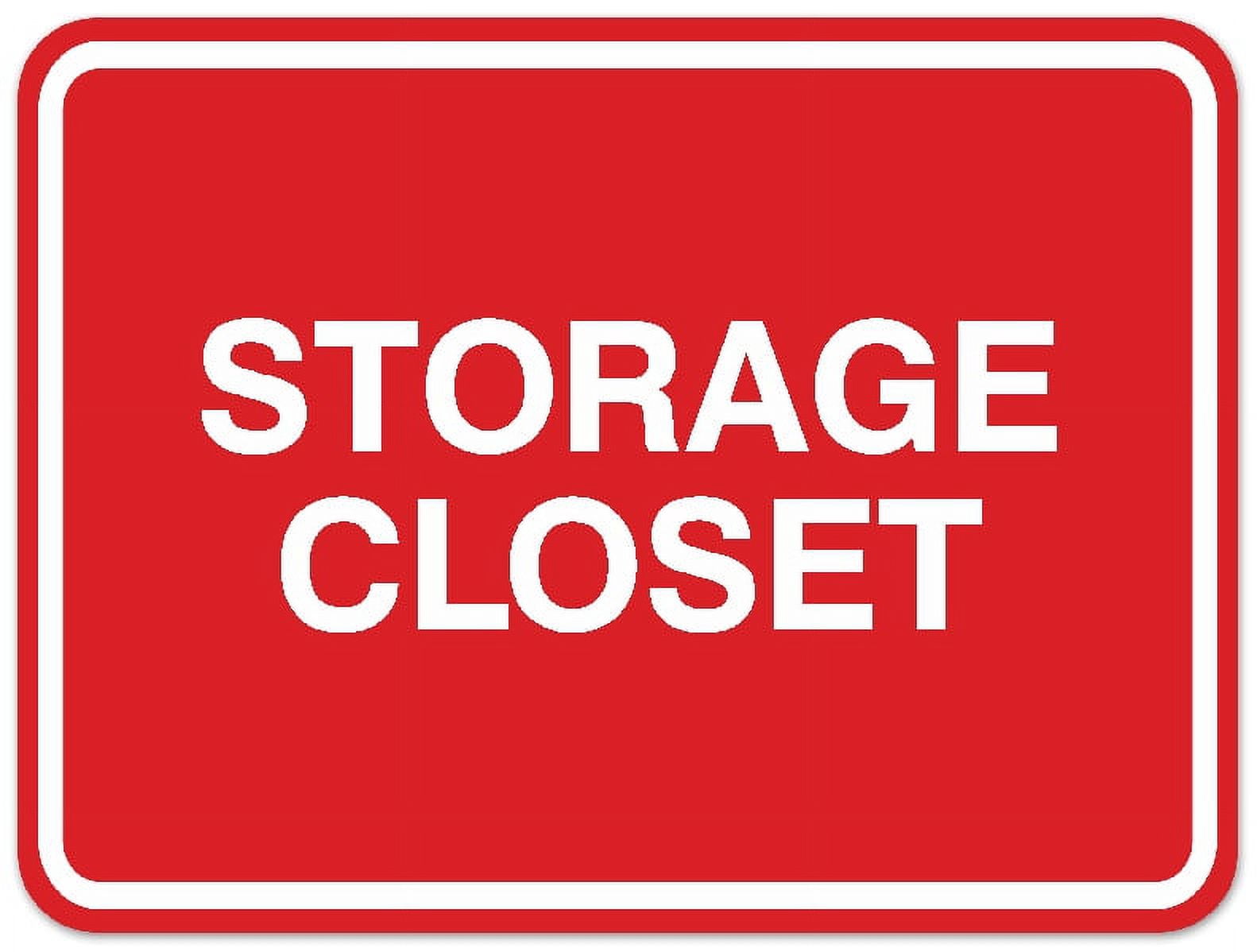 Closet Sign System Signs ByLITA Classic Framed Storage Closet Sign | Durable Material ...