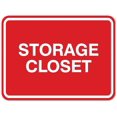 thumbnail image 1 of Signs ByLITA Classic Framed Storage Closet Sign | Durable Material | Office Sign (Red) - Large, 1 of 3