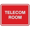 thumbnail image 1 of Signs ByLITA Classic Framed Telecom Room Sign | Durable Material | Office Sign (Red) - Medium, 1 of 3