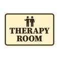 thumbnail image 1 of Signs ByLITA Classic Framed, Therapy Room Sign (Ivory/Dark Brown) - Medium, 1 of 6