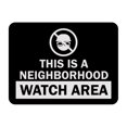 thumbnail image 1 of Signs ByLITA Classic Framed This Is a Neighborhood Watch Area Sign (Black) - Large, 1 of 6