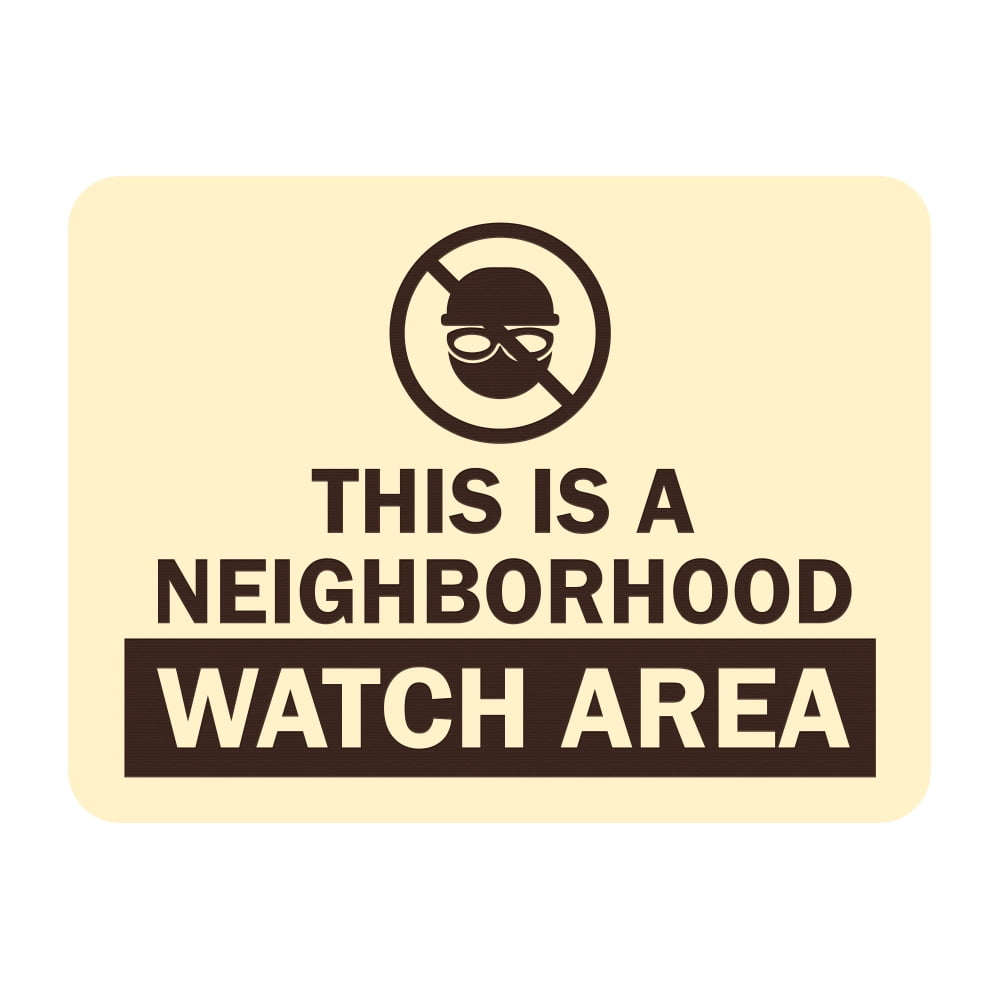 Signs ByLITA Classic Framed This Is a Neighborhood Watch Area Sign ...