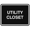 thumbnail image 1 of Signs ByLITA Classic Framed Utility Closet Sign | Durable Material | Storage Sign (Black) - Small, 1 of 3