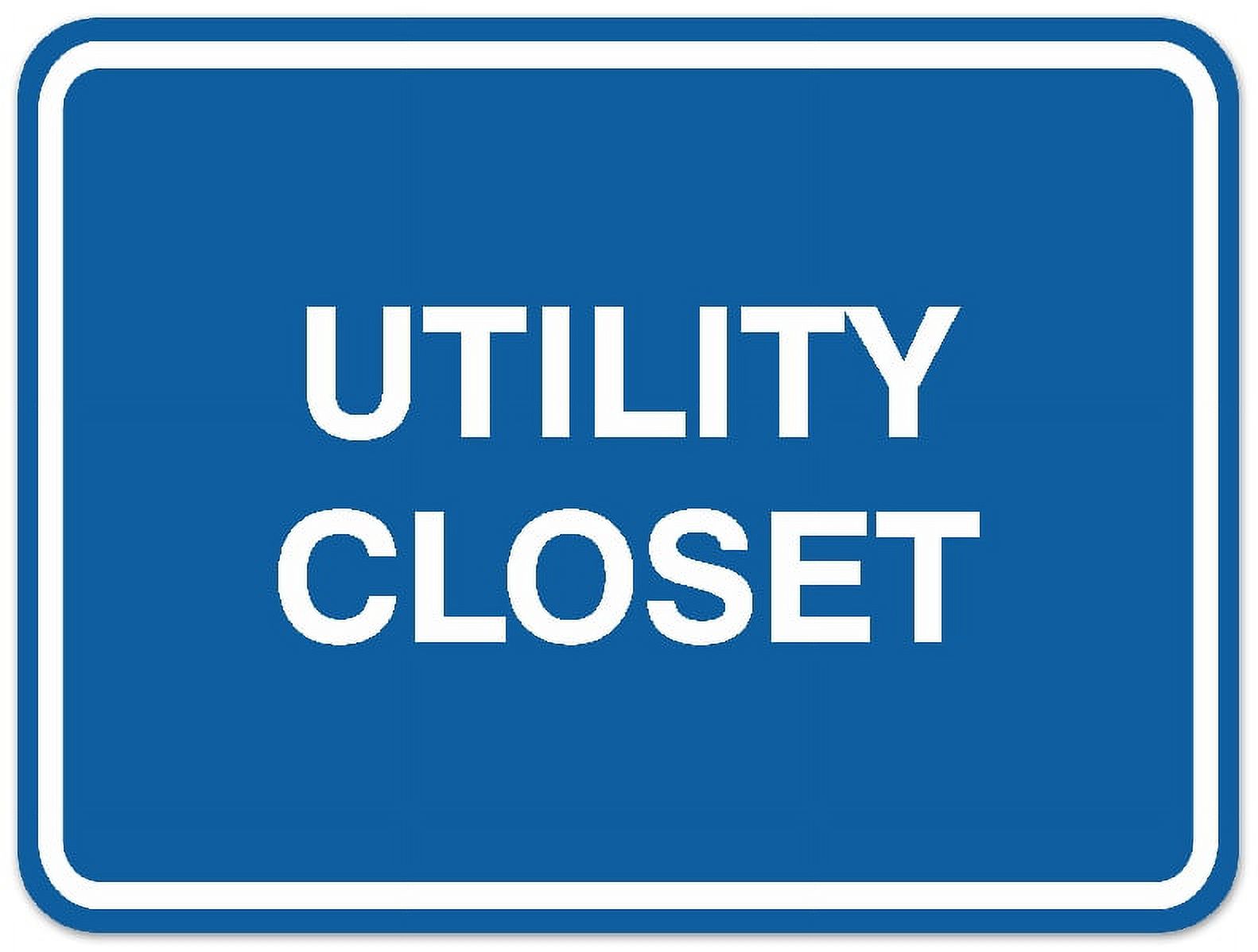 Utility Store Sign Signs ByLITA Classic Framed Utility Closet Sign | Durable Material ...