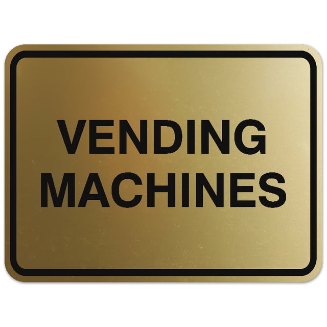 Signs ByLITA Classic Framed Vending Machines Sign | Durable Material ...
