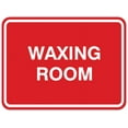 thumbnail image 1 of Signs ByLITA Classic Framed Waxing Room Sign - Easy Installation | Durable Material (Red) - Small, 1 of 3