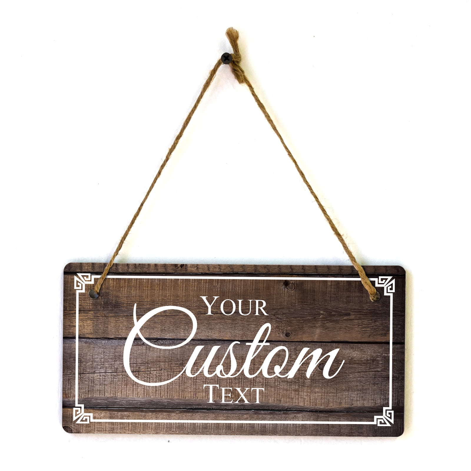 Signs ByLITA Customizable 5 x 10” Decorative Border Hanging Wall or
