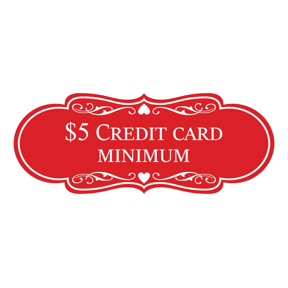 Credit Card Only Sign