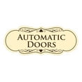 thumbnail image 1 of Signs ByLITA Designer Automatic Doors Sign (Ivory/Dark Brown) - Medium, 1 of 5