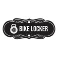 thumbnail image 1 of Signs ByLITA Designer Bike Locker Sign (Black) - Medium, 1 of 5