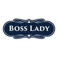 thumbnail image 1 of Signs ByLITA Designer Boss Lady Sign (Navy Blue / White) - Large, 1 of 5