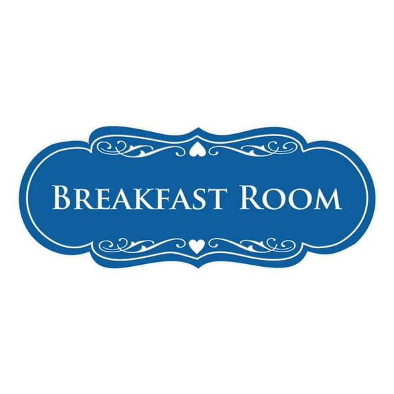Signs ByLITA Designer Breakfast Room Sign (Blue) - Small