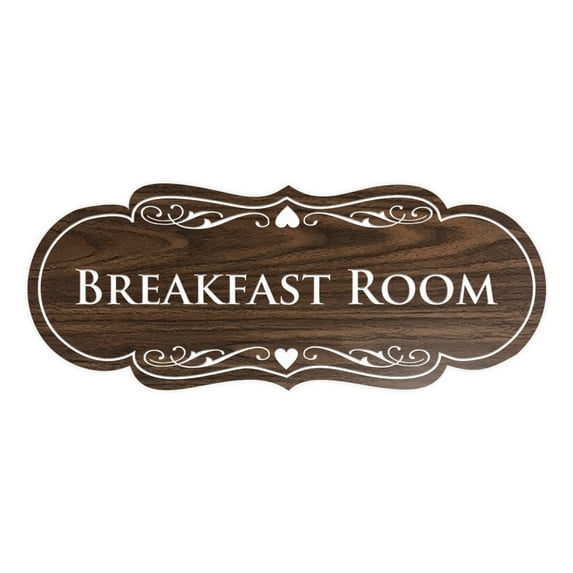 Signs ByLITA Designer Breakfast Room Sign (Walnut) - Large