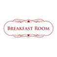 thumbnail image 1 of Signs ByLITA Designer Breakfast Room Sign (White/Red) - Medium, 1 of 5