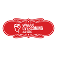 thumbnail image 1 of Signs ByLITA Designer Capable Of Overcoming All Odds Sign (Red) - Large, 1 of 6