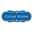 thumbnail image 1 of Signs ByLITA Designer Cloak Room Sign (Blue) - Large, 1 of 5