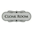 thumbnail image 1 of Signs ByLITA Designer Cloak Room Sign (Lt Gray) - Large, 1 of 5
