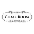 thumbnail image 1 of Signs ByLITA Designer Cloak Room Sign (White) - Large, 1 of 5