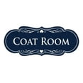 thumbnail image 1 of Signs ByLITA Designer Coat Room Sign (Navy Blue / White) - Small, 1 of 5