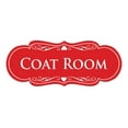 thumbnail image 1 of Signs ByLITA Designer Coat Room Sign (Red) - Large, 1 of 5