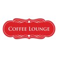 thumbnail image 1 of Signs ByLITA Designer Coffee Lounge Sign (Red) - Small, 1 of 5