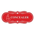 thumbnail image 1 of Signs ByLITA Designer Concealer Makeup Area Sign (Red) - Large, 1 of 6