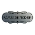 thumbnail image 1 of Signs ByLITA Designer Curbside Pick-up Sign (Brushed Silver) - Large, 1 of 5