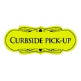thumbnail image 1 of Signs ByLITA Designer Curbside Pick-up Sign (Yellow / Black) - Small, 1 of 5