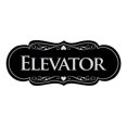 thumbnail image 1 of Signs ByLITA Designer Elevator Sign (Black / Silver) - Medium, 1 of 5