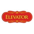 thumbnail image 1 of Signs ByLITA Designer Elevator Sign (Red/Yellow) - Small, 1 of 5