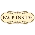 thumbnail image 1 of Signs ByLITA Designer Facp Inside Sign - Easy Installation | Durable Wall or Door Sign (Ivory/Dark Brown) - Small, 1 of 3