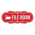thumbnail image 1 of Signs ByLITA Designer File Room Sign (Red) - Small, 1 of 5