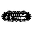 thumbnail image 1 of Signs ByLITA Designer Golf Cart Parking Sign (Black) - Small, 1 of 8