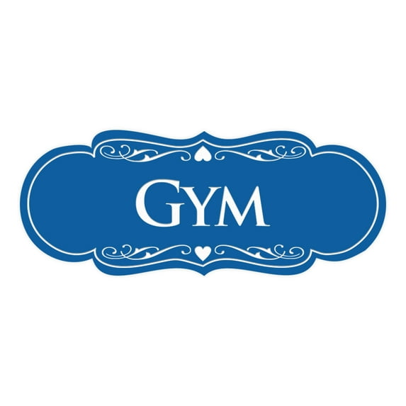 Signs ByLITA Designer Gym Sign (Blue) - Large