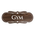 thumbnail image 1 of Signs ByLITA Designer Gym Sign (Walnut) - Medium, 1 of 5