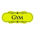 thumbnail image 1 of Signs ByLITA Designer Gym Sign (Yellow / Black) - Small, 1 of 5